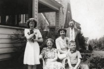 Cora Annette Larrick Hammack, with Davis family